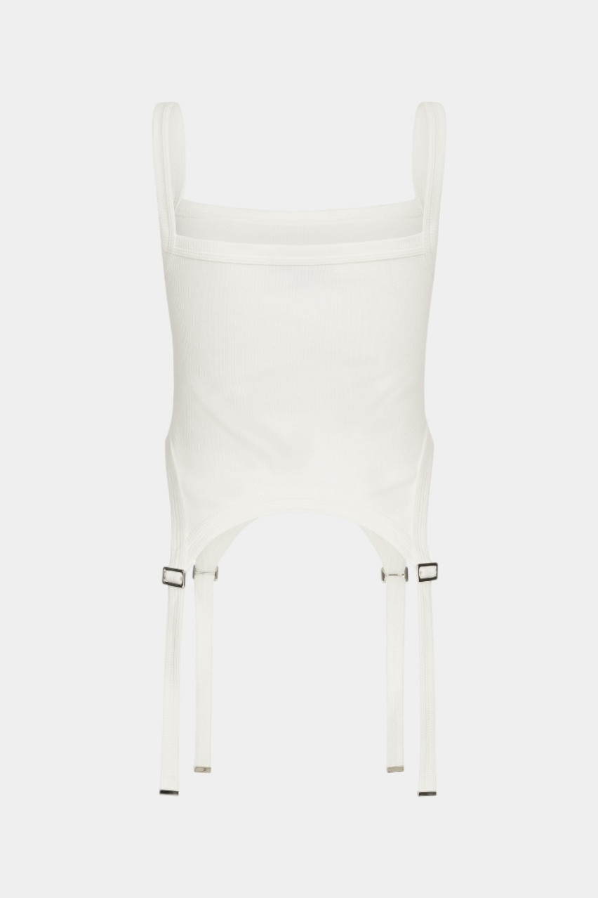 Молочная майка с гартерами WWT-TS1028-3-52 BÁZHANE