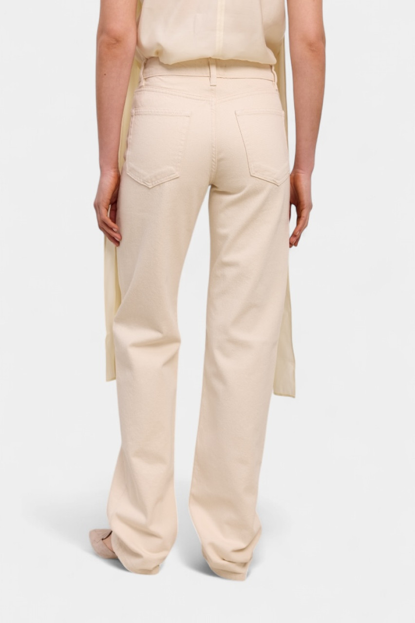 Молочные джинсы прямого кроя WWB-DJ1001-3-63 BÁZHANE