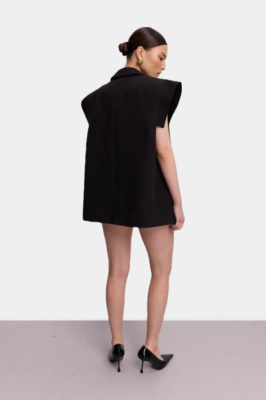 Черный хлопковый жилет Vivid WWU-VS1135-2-11 BÁZHANE