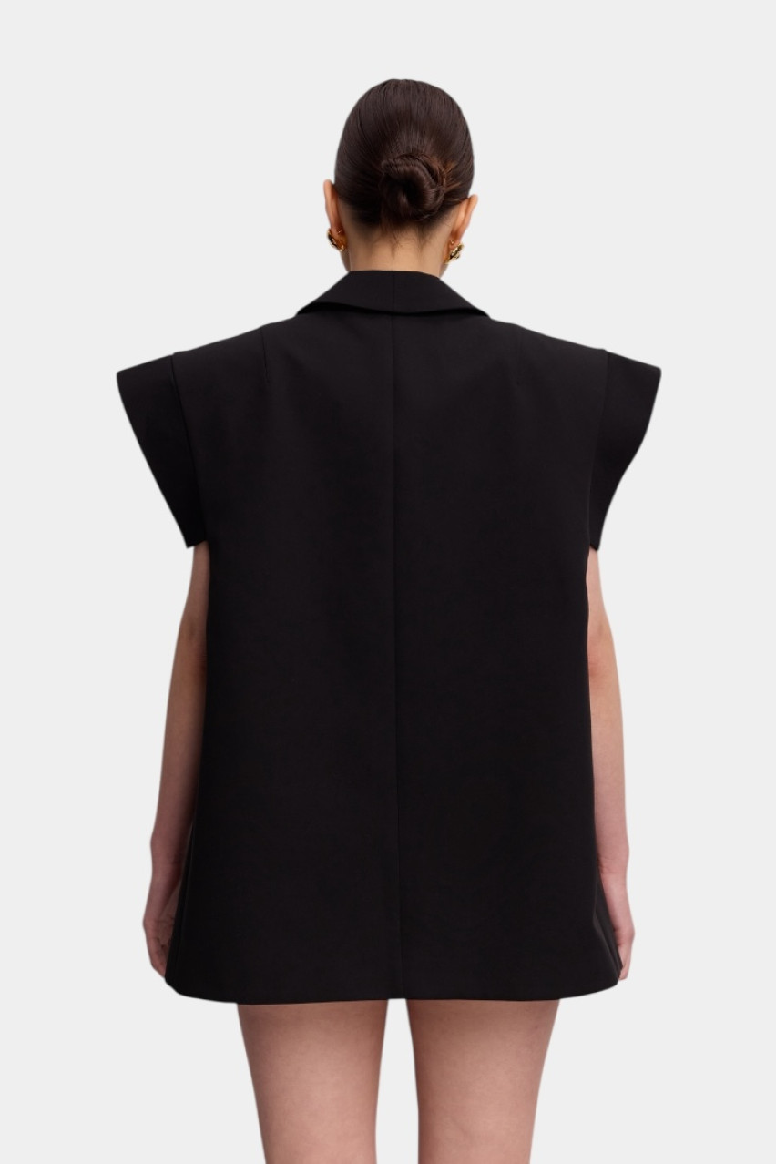 Черный хлопковый жилет Vivid WWU-VS1135-2-11 BÁZHANE