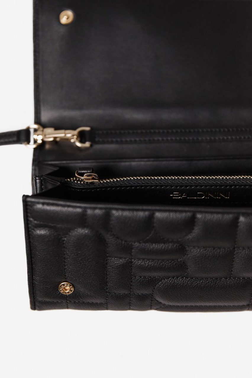 Чёрная сумка-клатч Baldinini