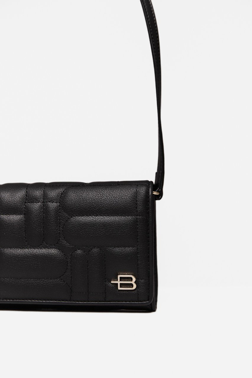 Чёрная сумка-клатч Baldinini