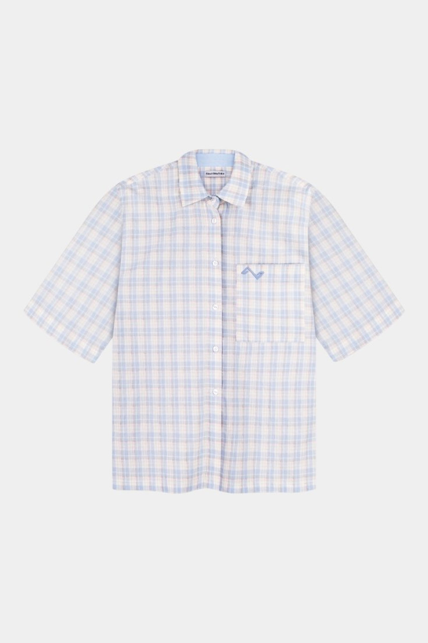 Блакитна піжамна сорочка Leo shirtLIBLliblue BlackSeaTrine