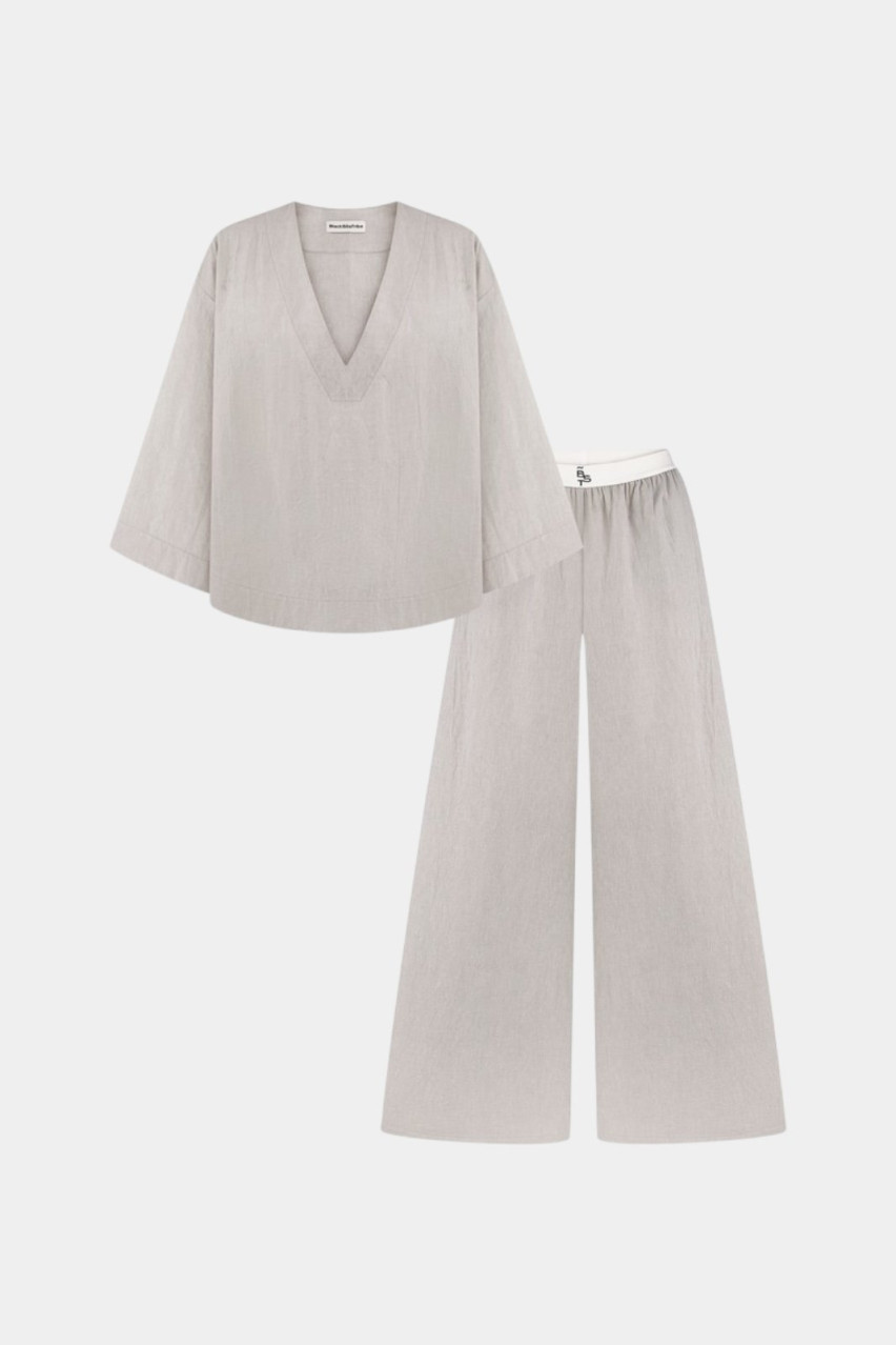 Сірі піжамні штани Virgo pantsVIRgrey BlackSeaTribe