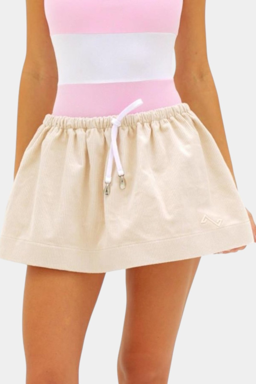 Молочная вельветовая юбка skirtVELivory BlackSeaTribe