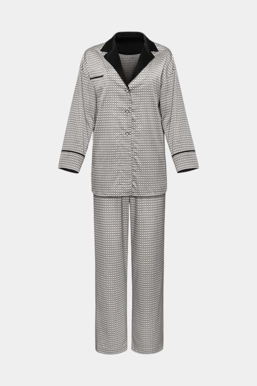 Бежеві піжамні штани Logo Pattern pantsPATT BlackSeaTribe