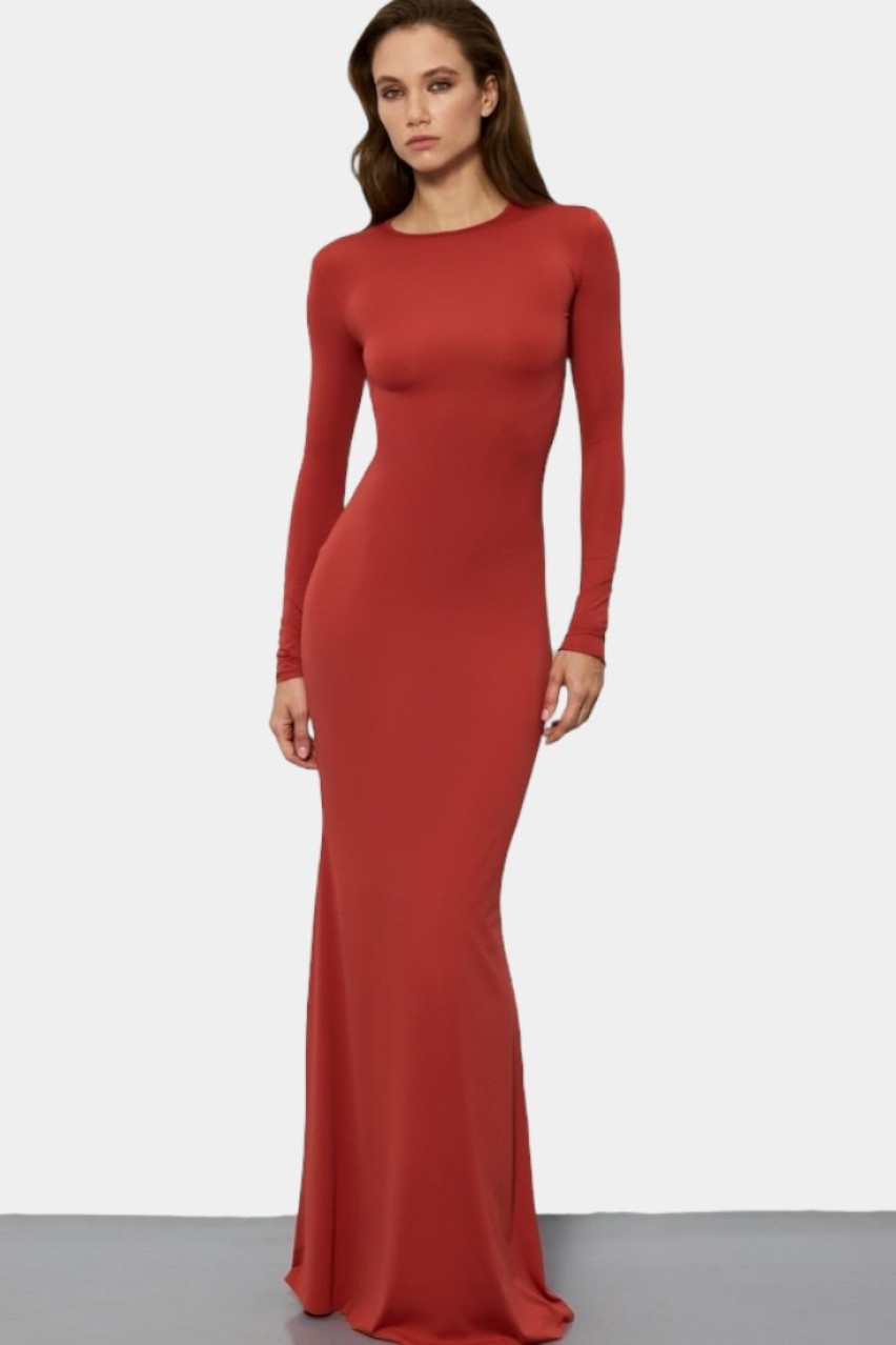 Терракотовое платье макси Christy dressMAXIterra BlackSeaTribe