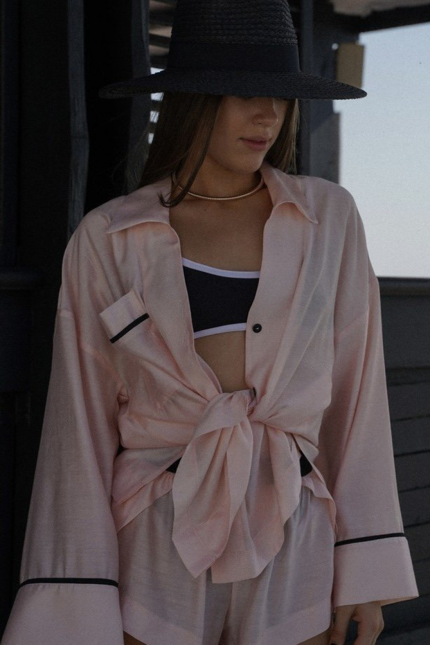 Розовая пижамная рубашка shirtCOSTpink BlackSeaTribe