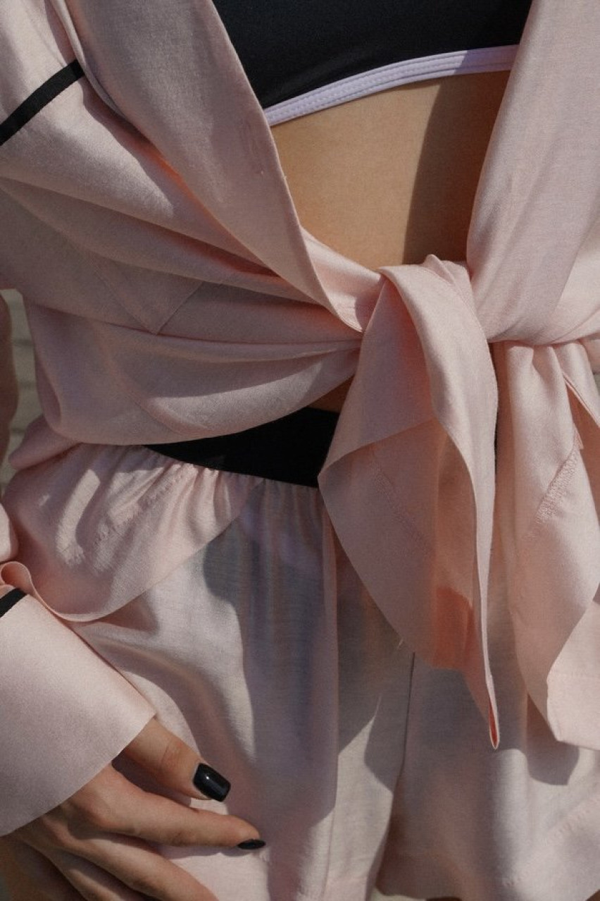 Розовые пижамные шорты shortsCOSTpink BlackSeaTribe