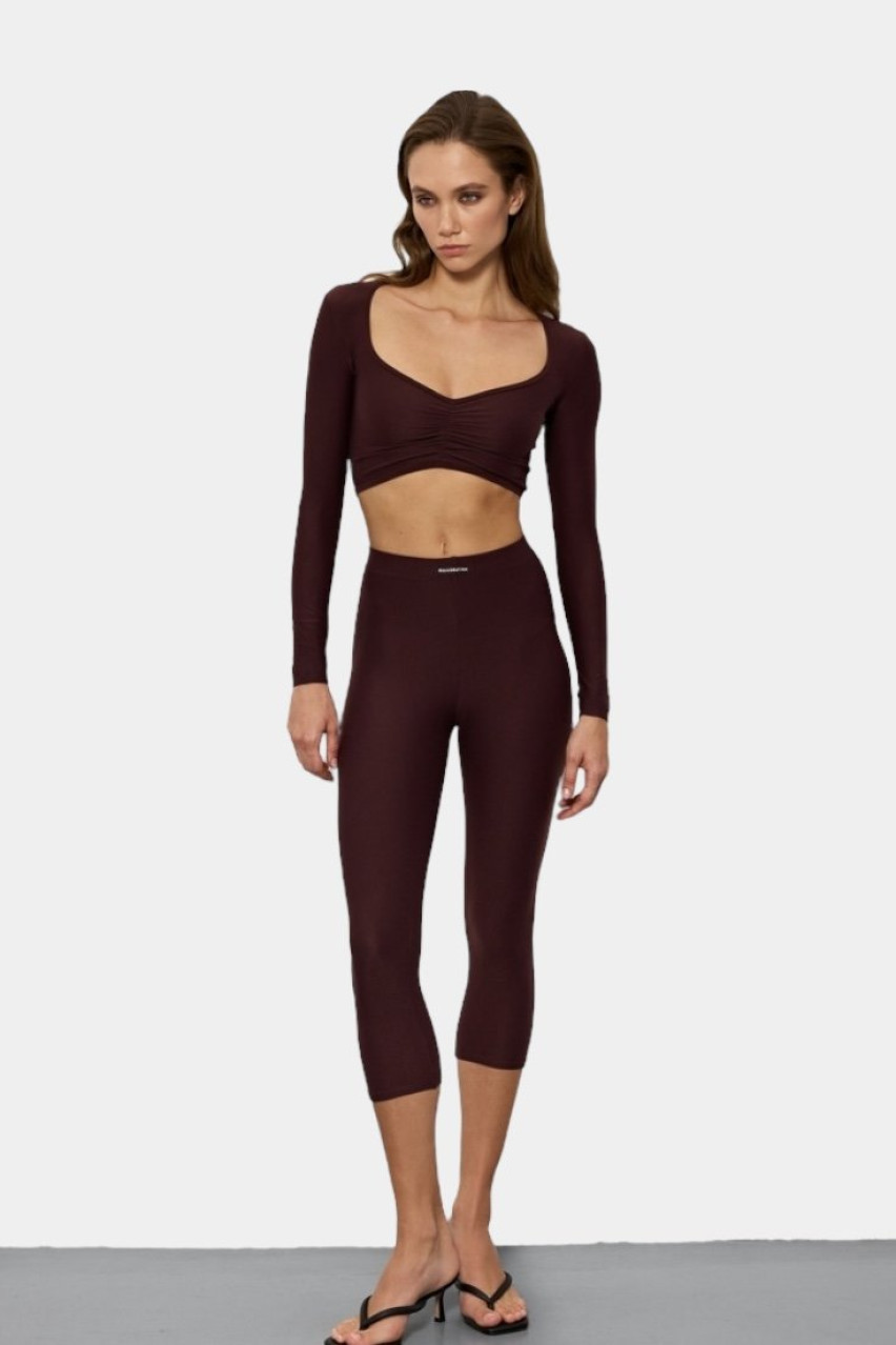 Бордовий топ з довгими рукавами topSLEEbur BlackSeaTribe