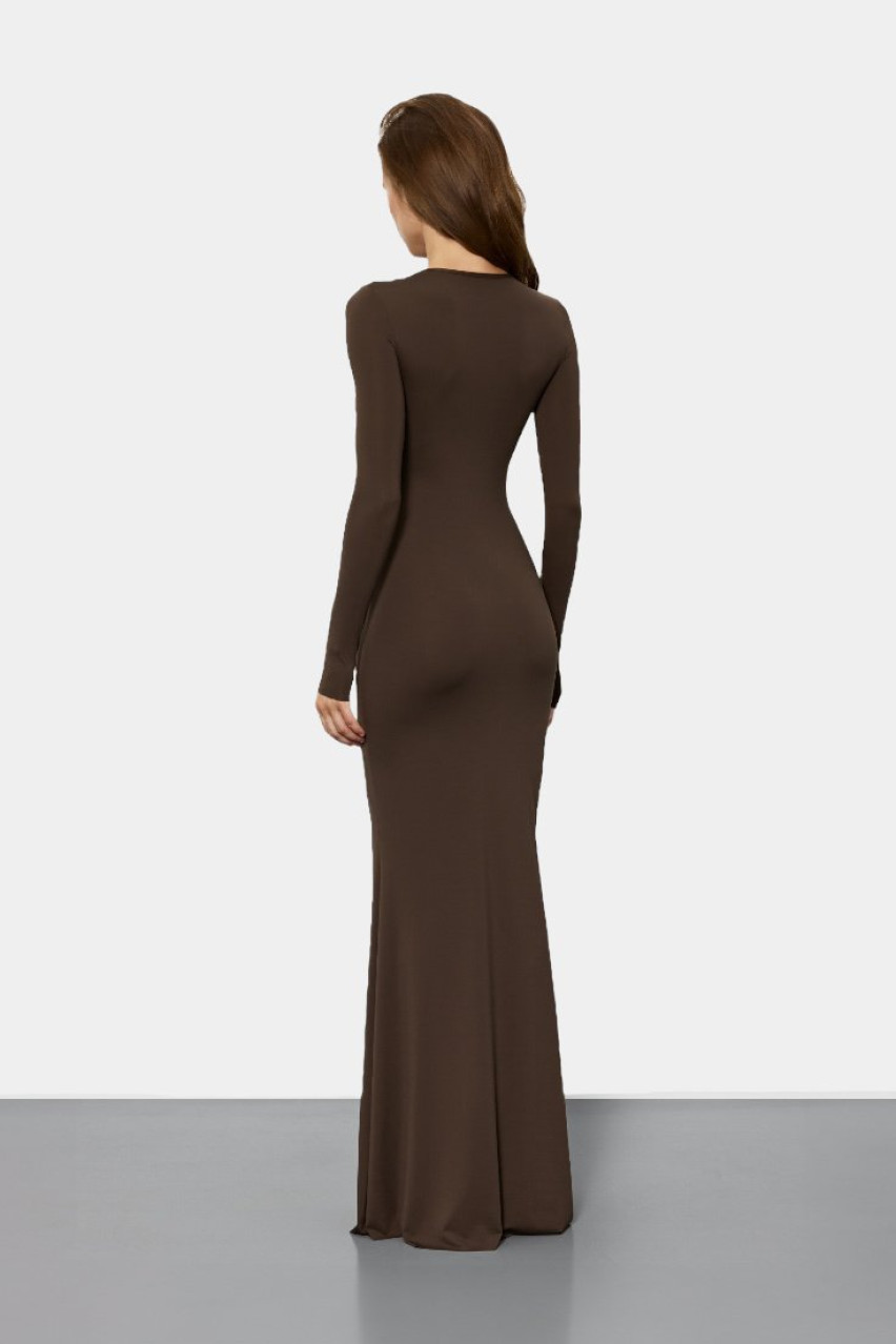 Хаки платье макси Christy dressMAXImoss BlackSeaTribe