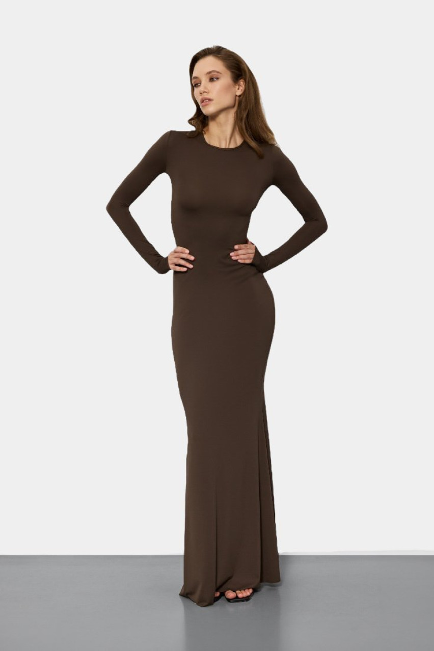 Хаки платье макси Christy dressMAXImoss BlackSeaTribe