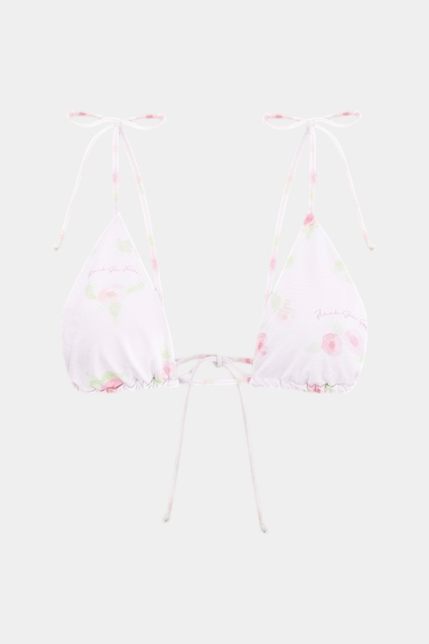 Белый верх от купальника Fiori с цветочным принтом topFIORIflowerprint BlackSeaTribe