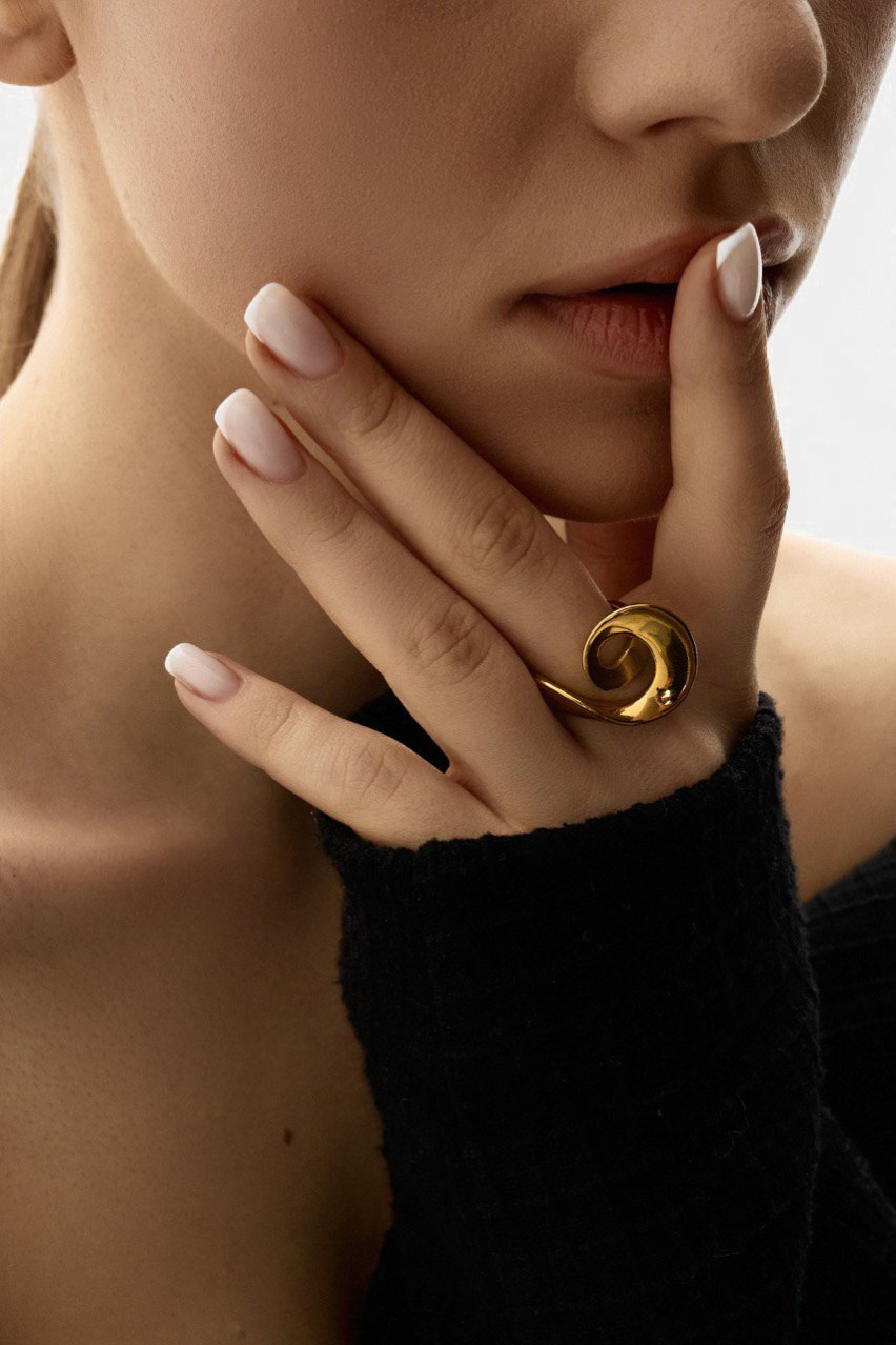 Позолоченная кольцо Ring 01