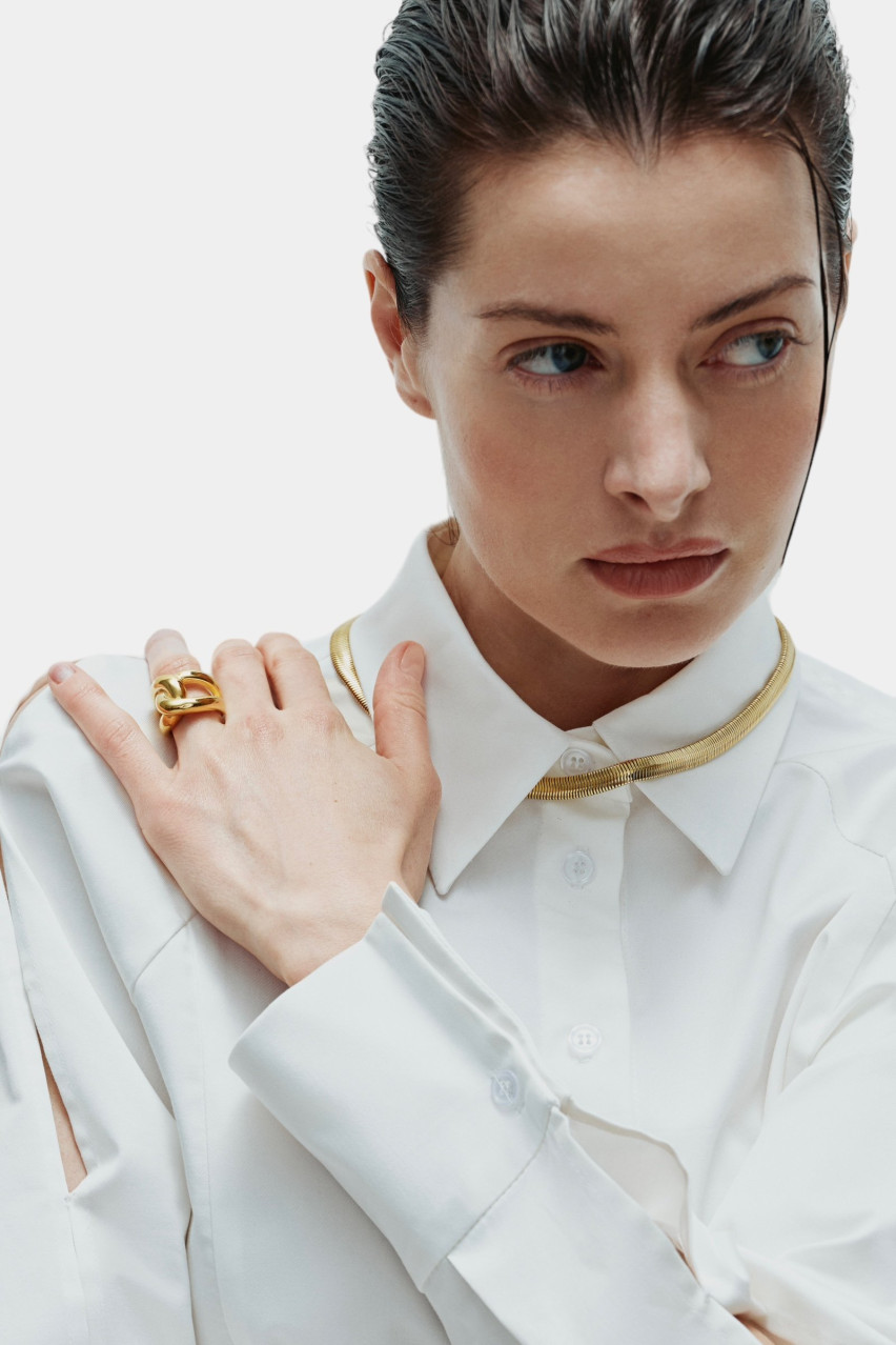 Позолочена каблучка Liberté