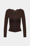 Коричневий корсет
