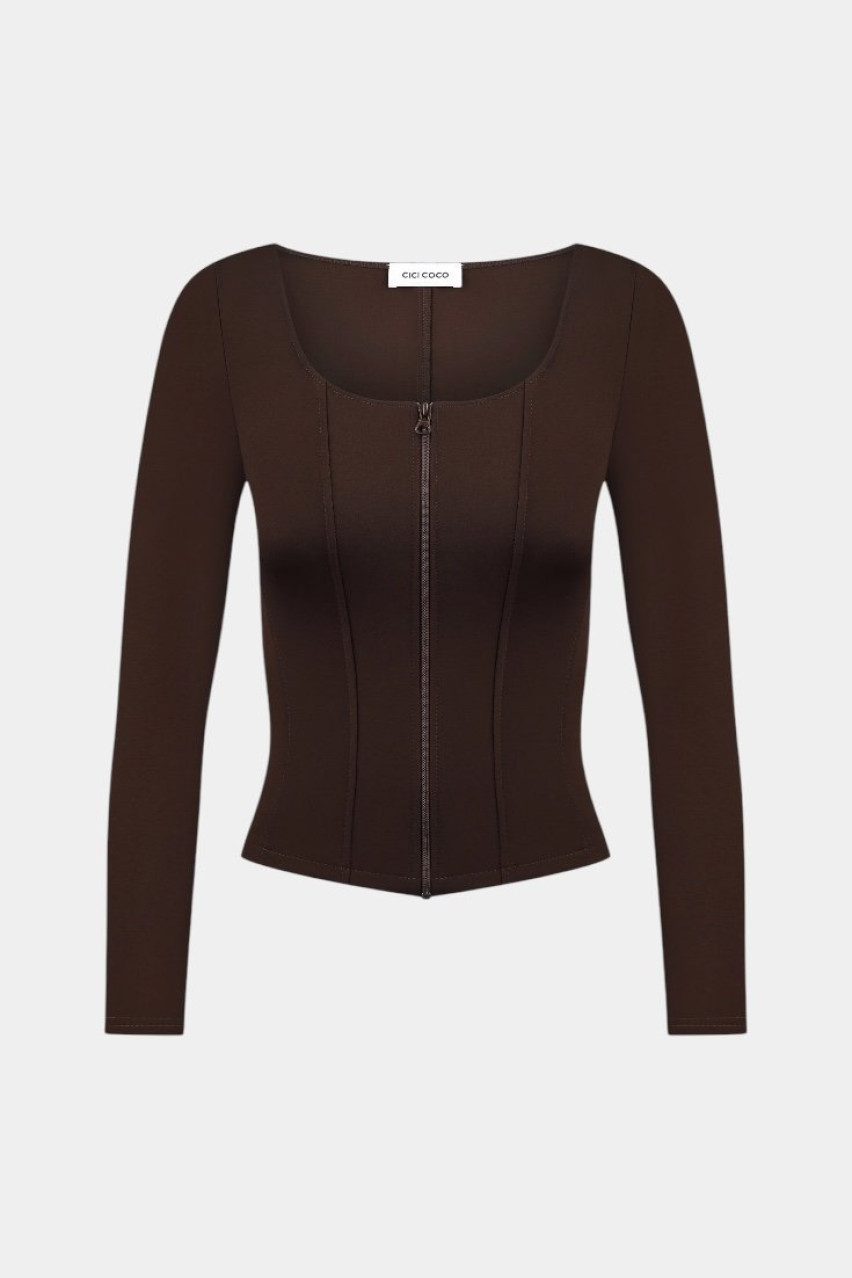 Коричневый корсет CICI COCO