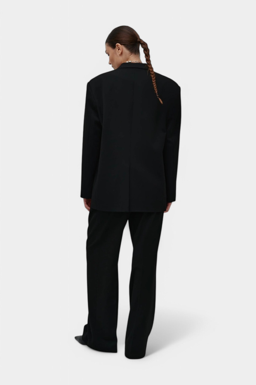 Чорний двобортний жакет CICI COCO