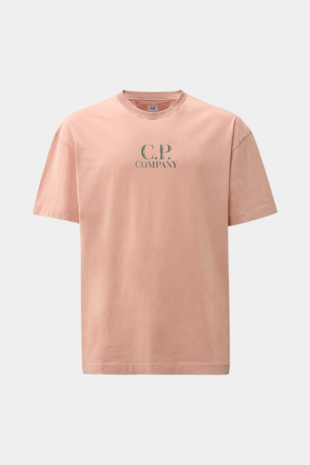 Рожева футболка з джерсі 30/1 та логотипом