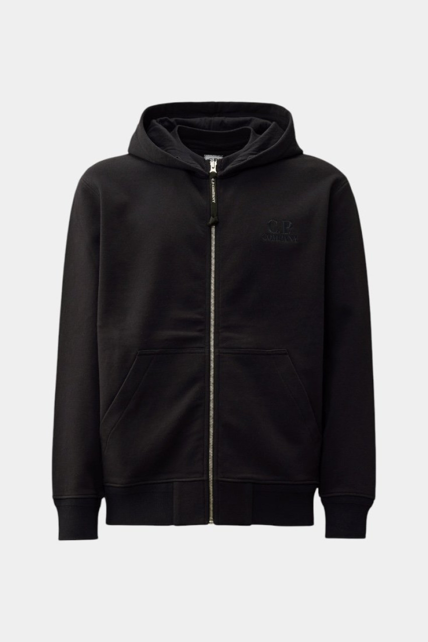 Темно-синє худі на блискавці 18CMSS044A005086W 888 C.P. Company