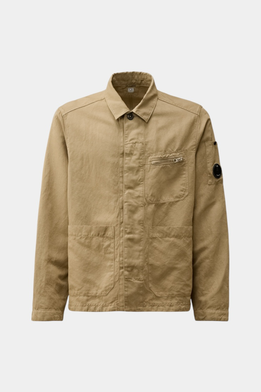 Бежевая куртка-рубашка 18CMOS200A006273G 305 C.P. Company
