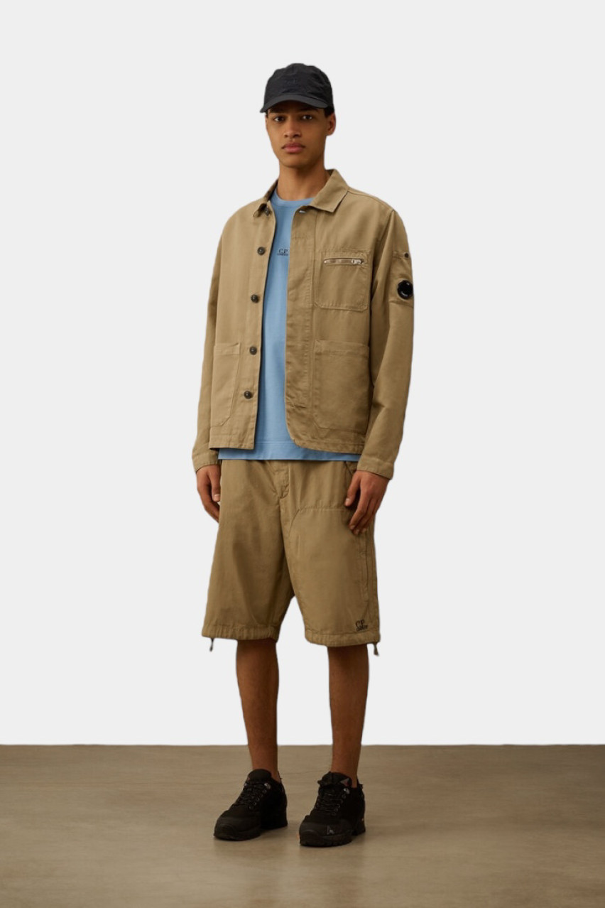 Бежевая куртка-рубашка 18CMOS200A006273G 305 C.P. Company