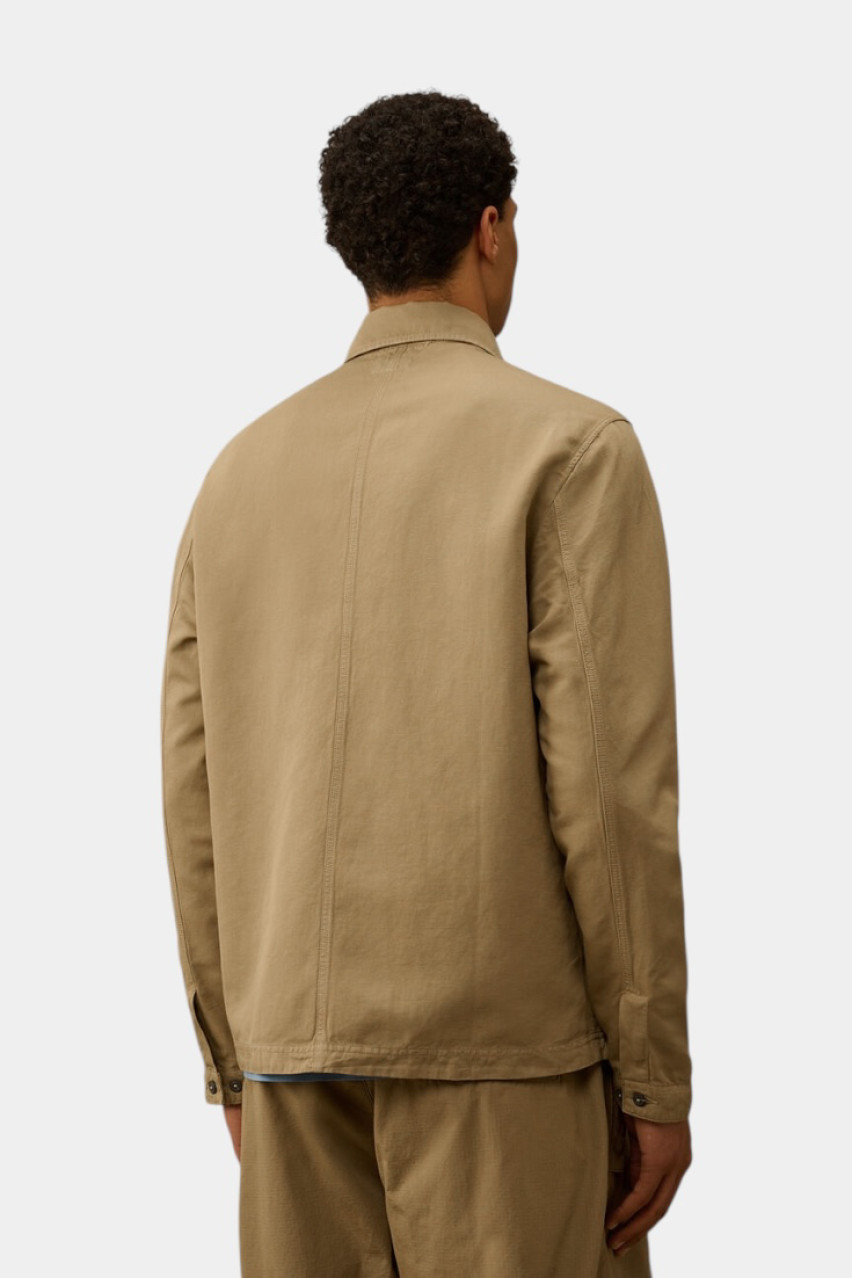 Бежевая куртка-рубашка 18CMOS200A006273G 305 C.P. Company