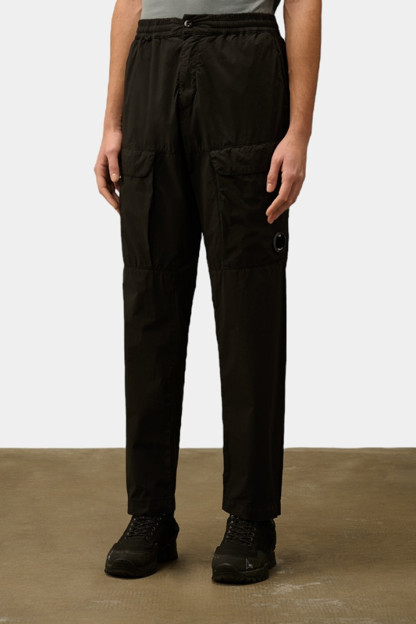 Чорні карго вільного крою з тканини 50 Fili Stretch 18CMPA171A006439G 999 C.P. Company