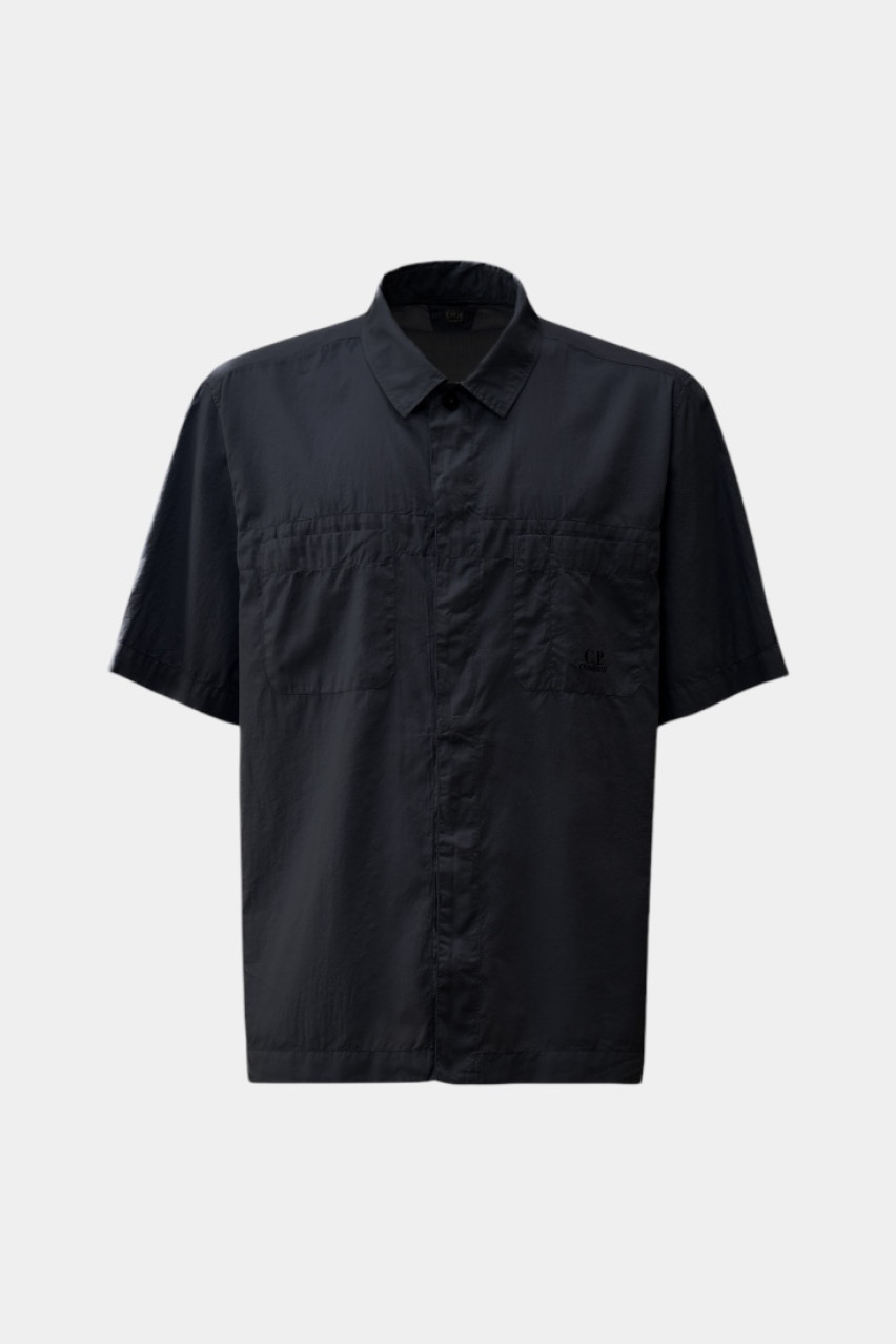 Темно-синя сорочка з короткими рукавами 18CMSH247A110349G 888 C.P. Company