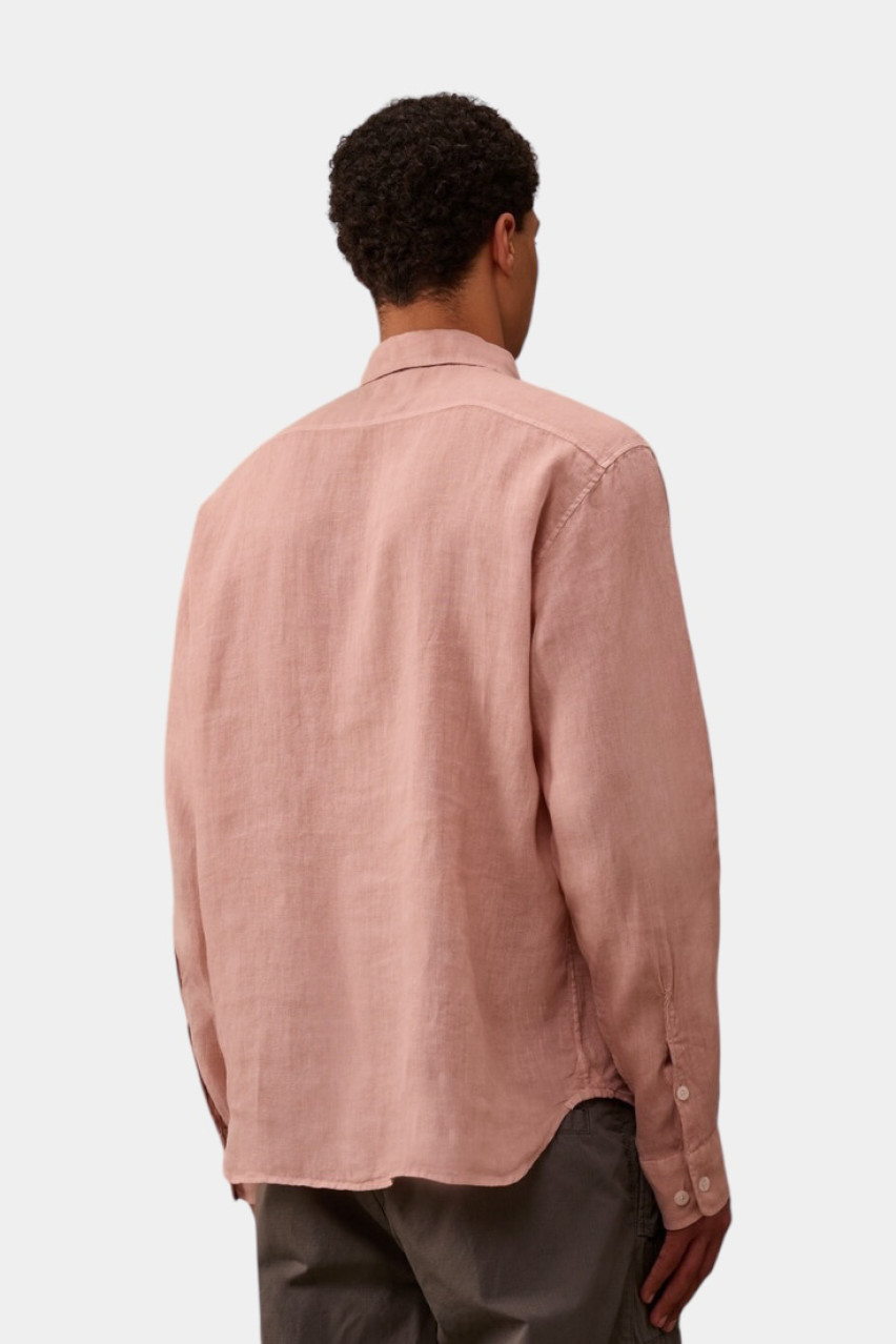 Рожева лляна сорочка 18CMSH250A005415G 520 C.P. Company