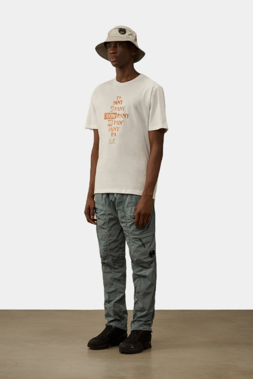 Молочна футболка з джерсі 24/1 та логотипом на грудях 18CMTS308A005431G 103 C.P. Company