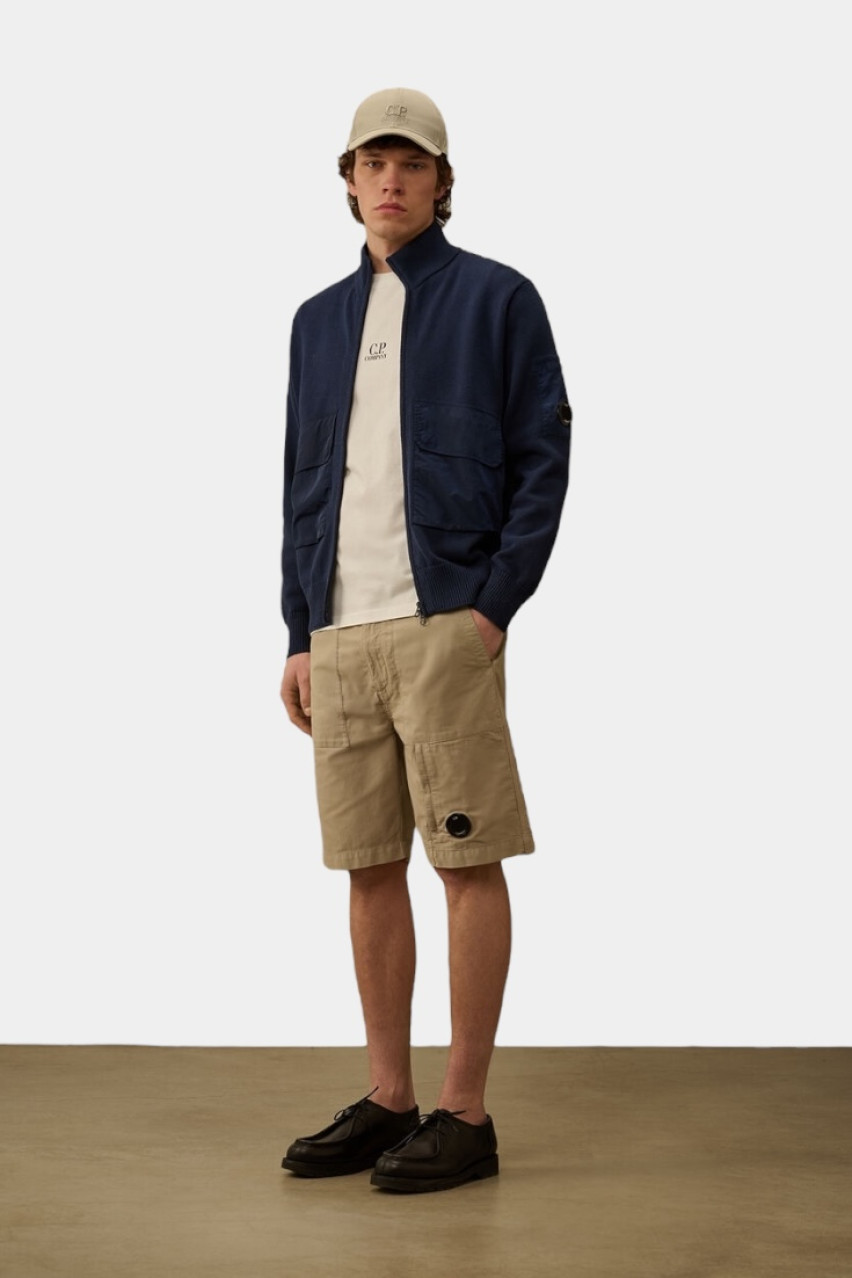 Молочная футболка с логотипом на груди 18CMTS317A005431G 103 C.P. Company