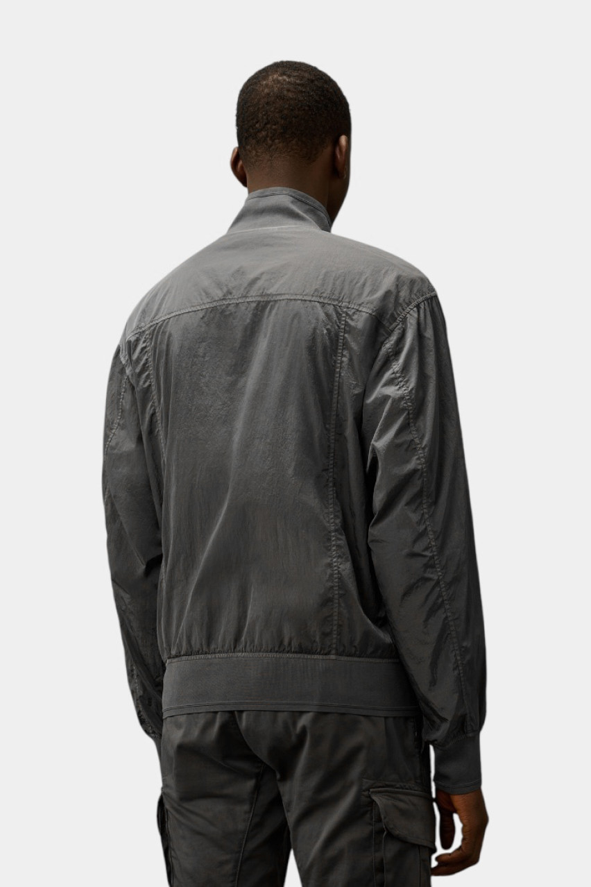 Сіра вітрівка на кнопках з матеріалу Chrome-R 18CMOW014A005904G 935 C.P. Company