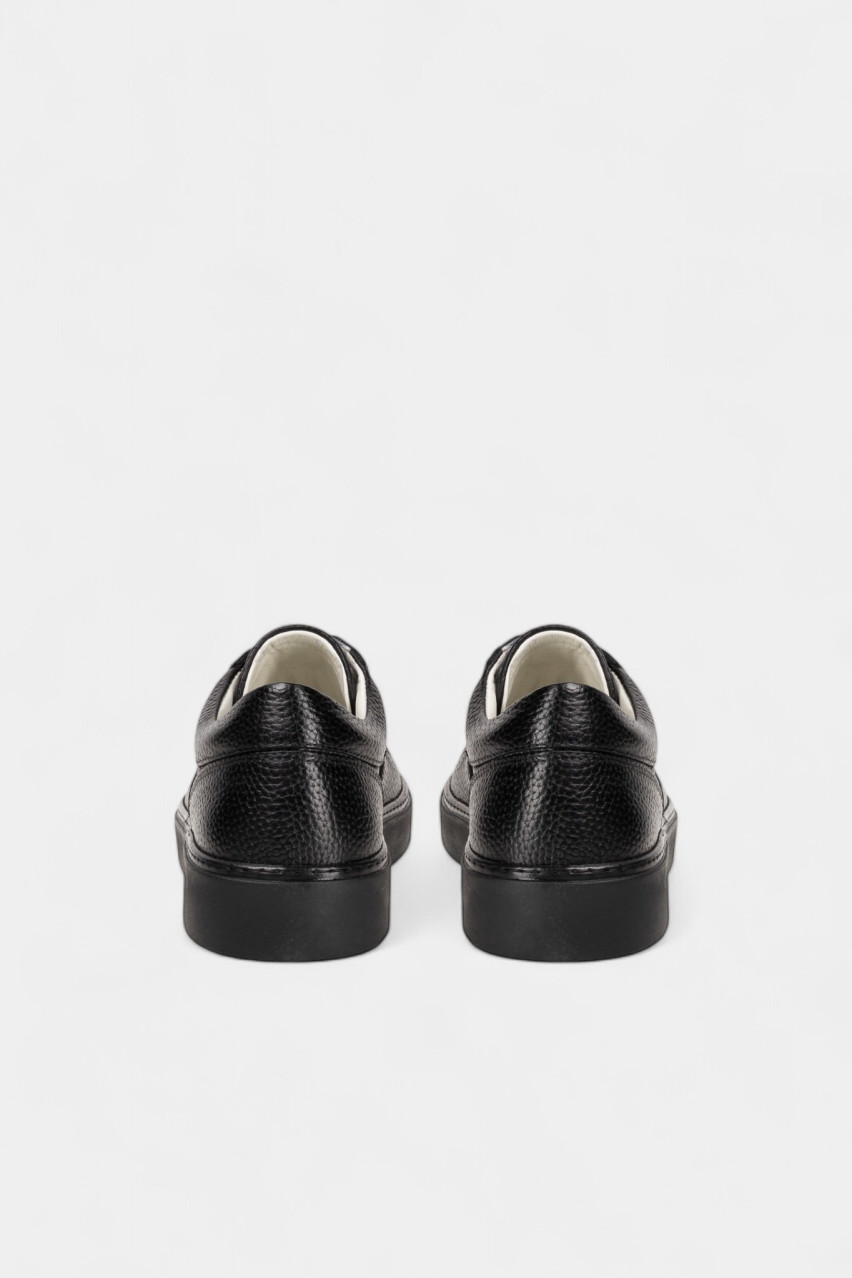 Черные кеды из фактурной кожи CSSU01548M Cerruti I88I