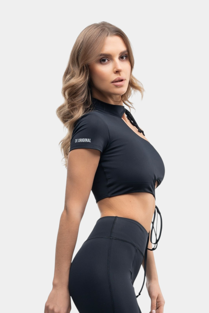 Черный топ-бра Blackcore 305340101 DF.ORIGINAL