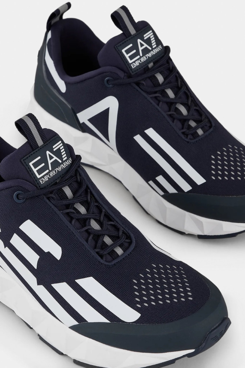 Синие кроссовки EA7