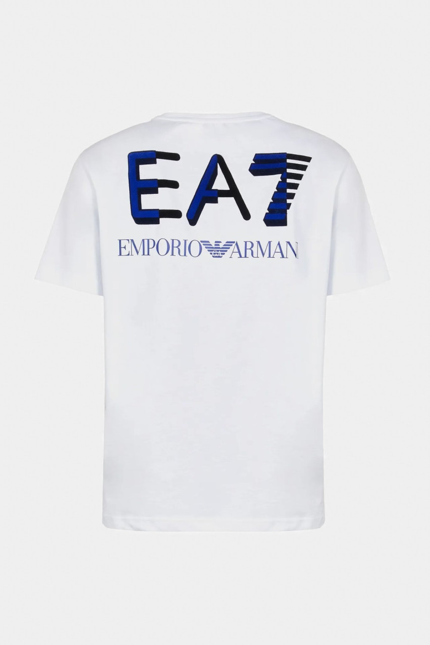 Біла футболка EA7