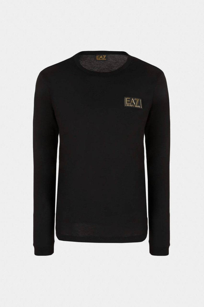 Чорний лонгслів EA7