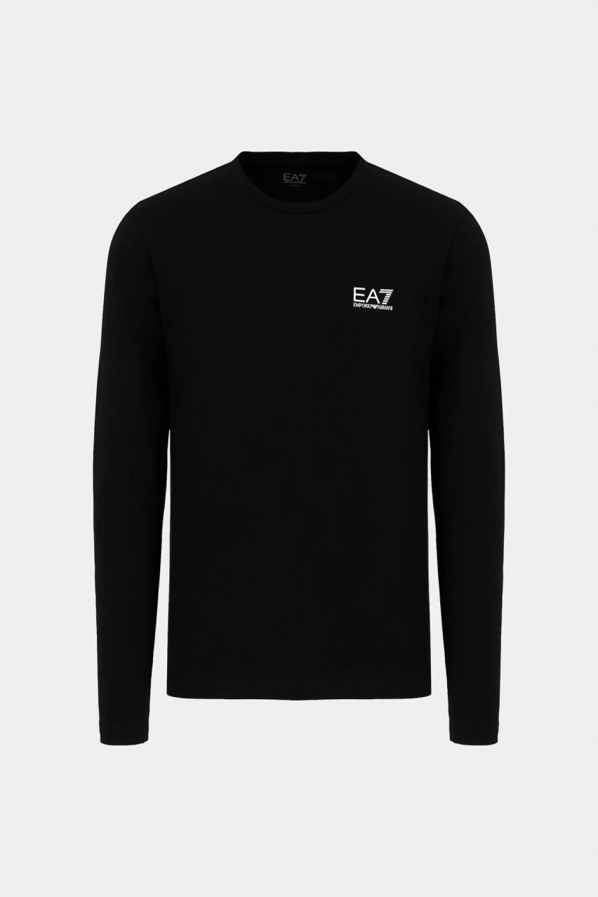 Чорний лонгслів EA7