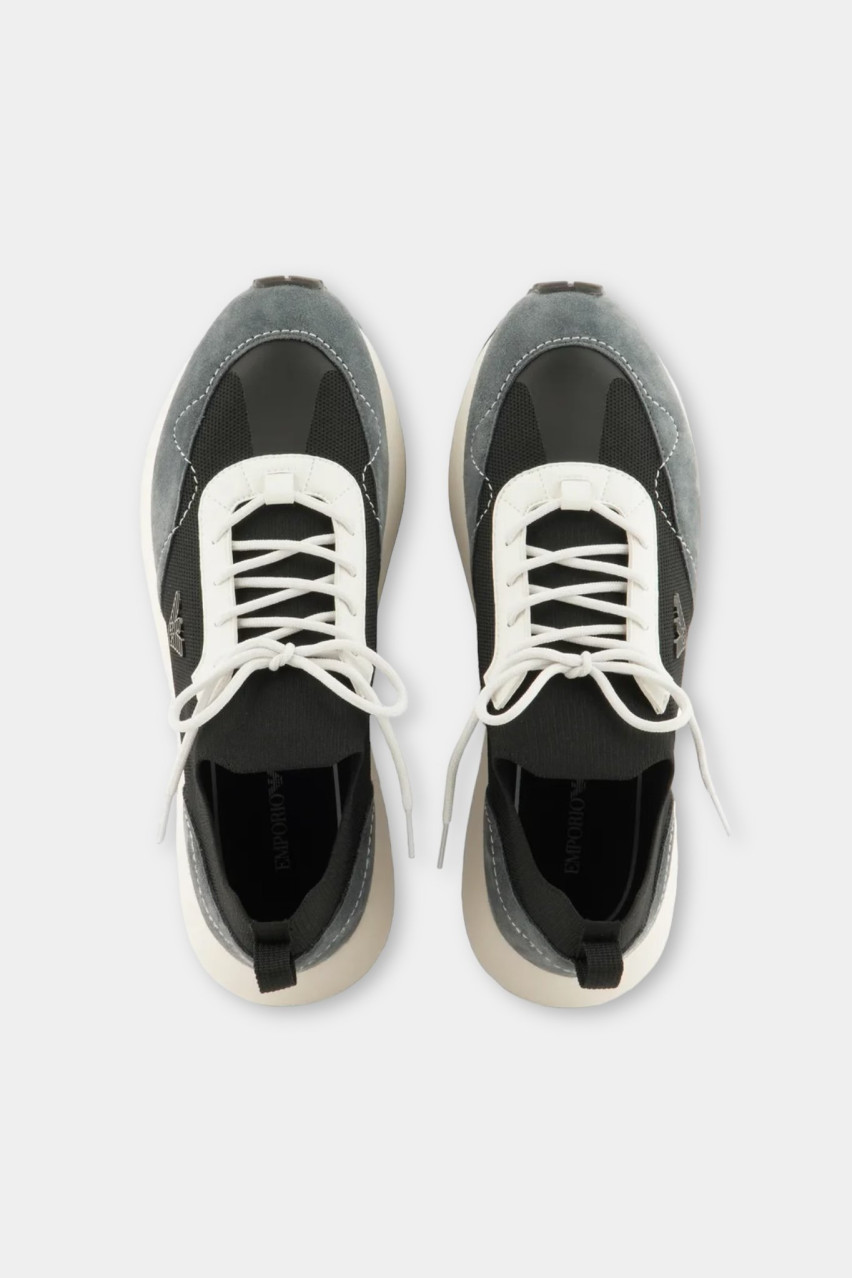 Голубые кроссовки X4X659 XR105 T860 Emporio Armani