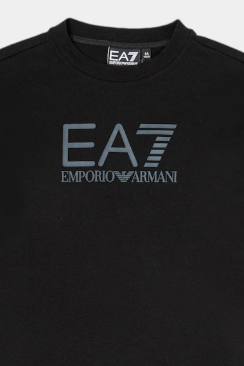 Черно-серый хлопковый лонгслив 6DBT63 BJ02Z 1200 EA7