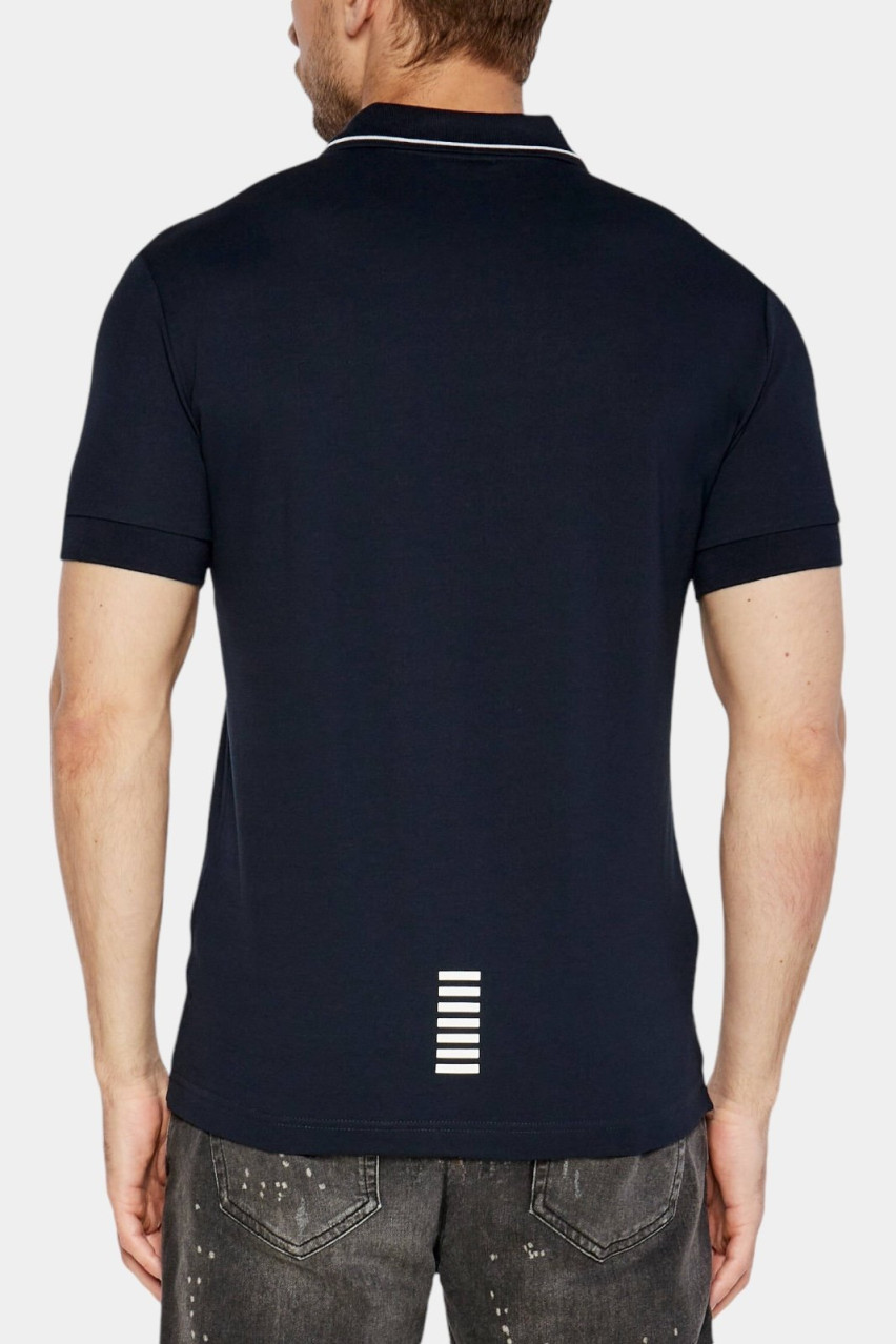 Темно-синє бавовняне поло Core Identity 8NPF16 PJVUZ 1562 EA7