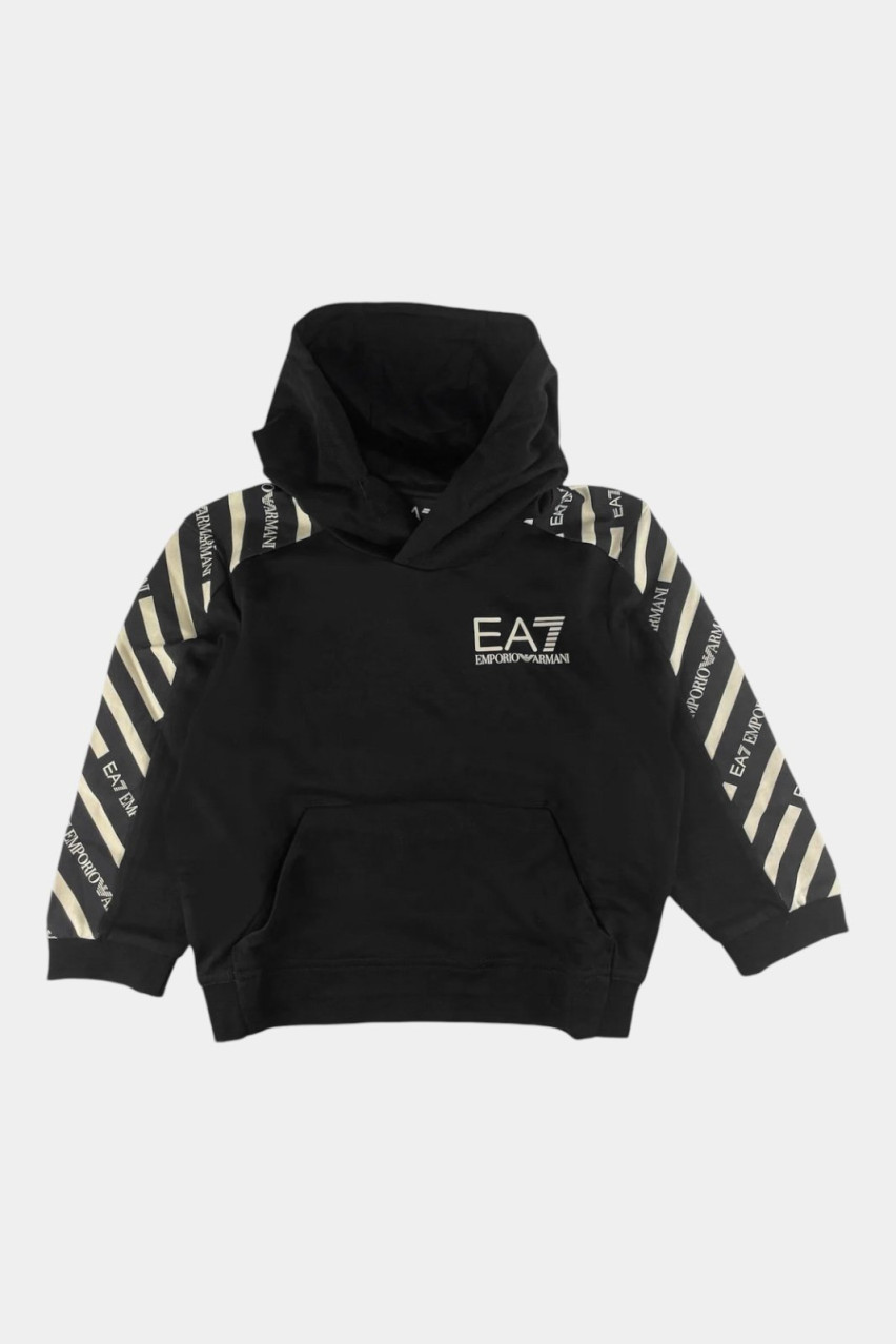 Черный хлопковый спортивный костюм Graphic Series 7B000014 AF10380 UC001 + 7B000013 AF10380 UC001 EA7