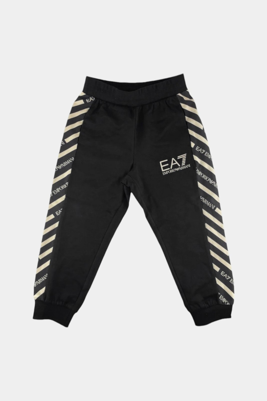 Черный хлопковый спортивный костюм Graphic Series 7B000014 AF10380 UC001 + 7B000013 AF10380 UC001 EA7