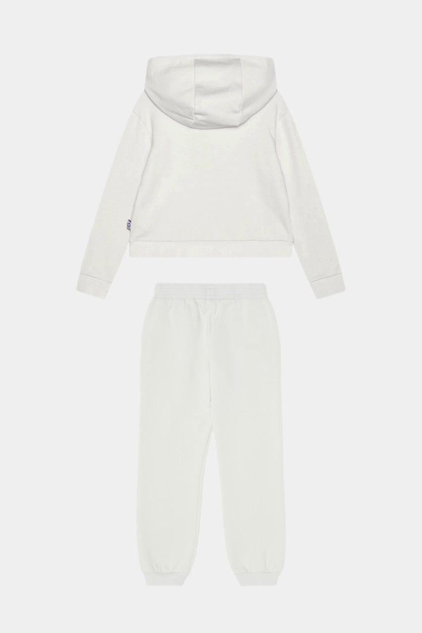 Молочный хлопковый спортивный костюм Visibility 6DFM16 FJZUZ 1120+6DFP17 FJZUZ 1120 EA7