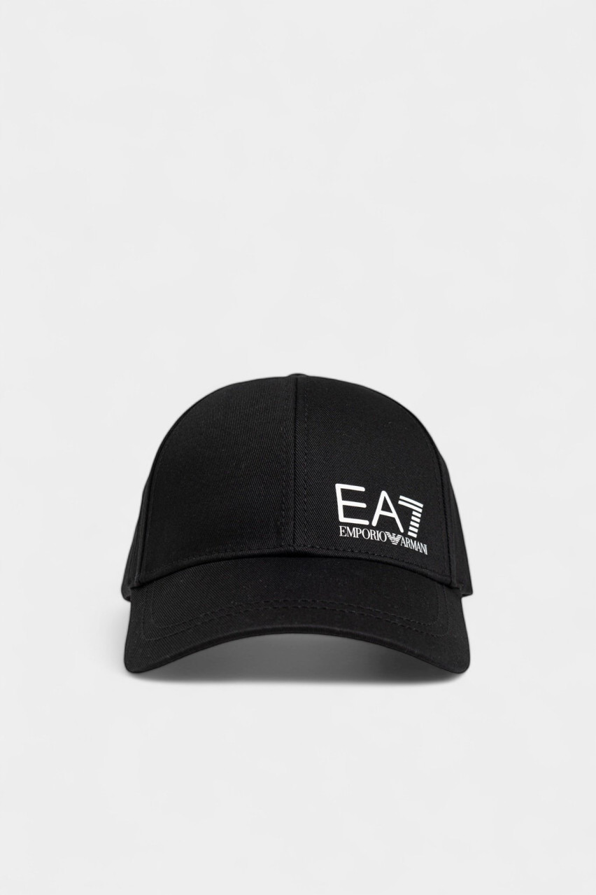 Черная хлопковая кепка 7X000005 AF11989 MC008 EA7