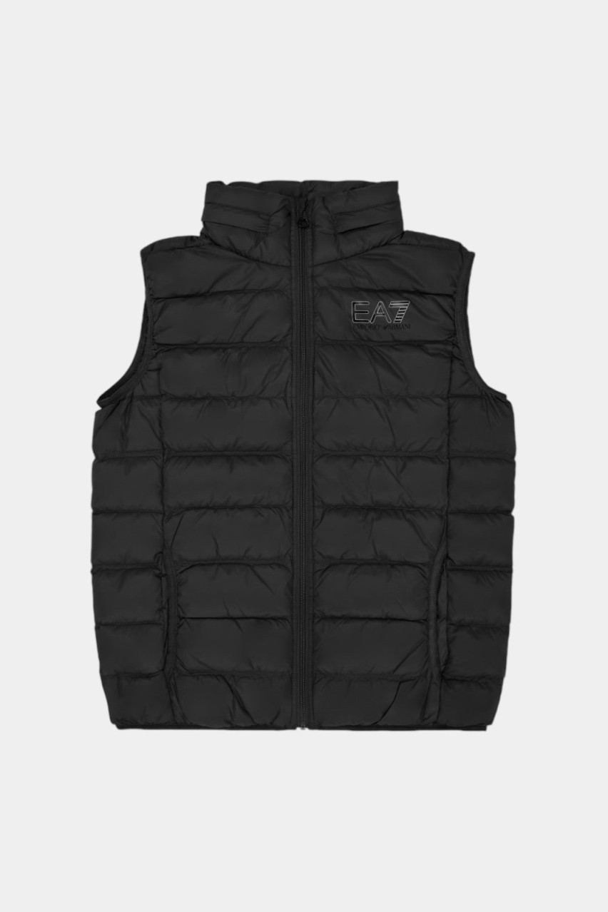Черная стеганая пуховая жилетка Visibility с капюшоном 8NBQ02 BNGPZ 1200 EA7