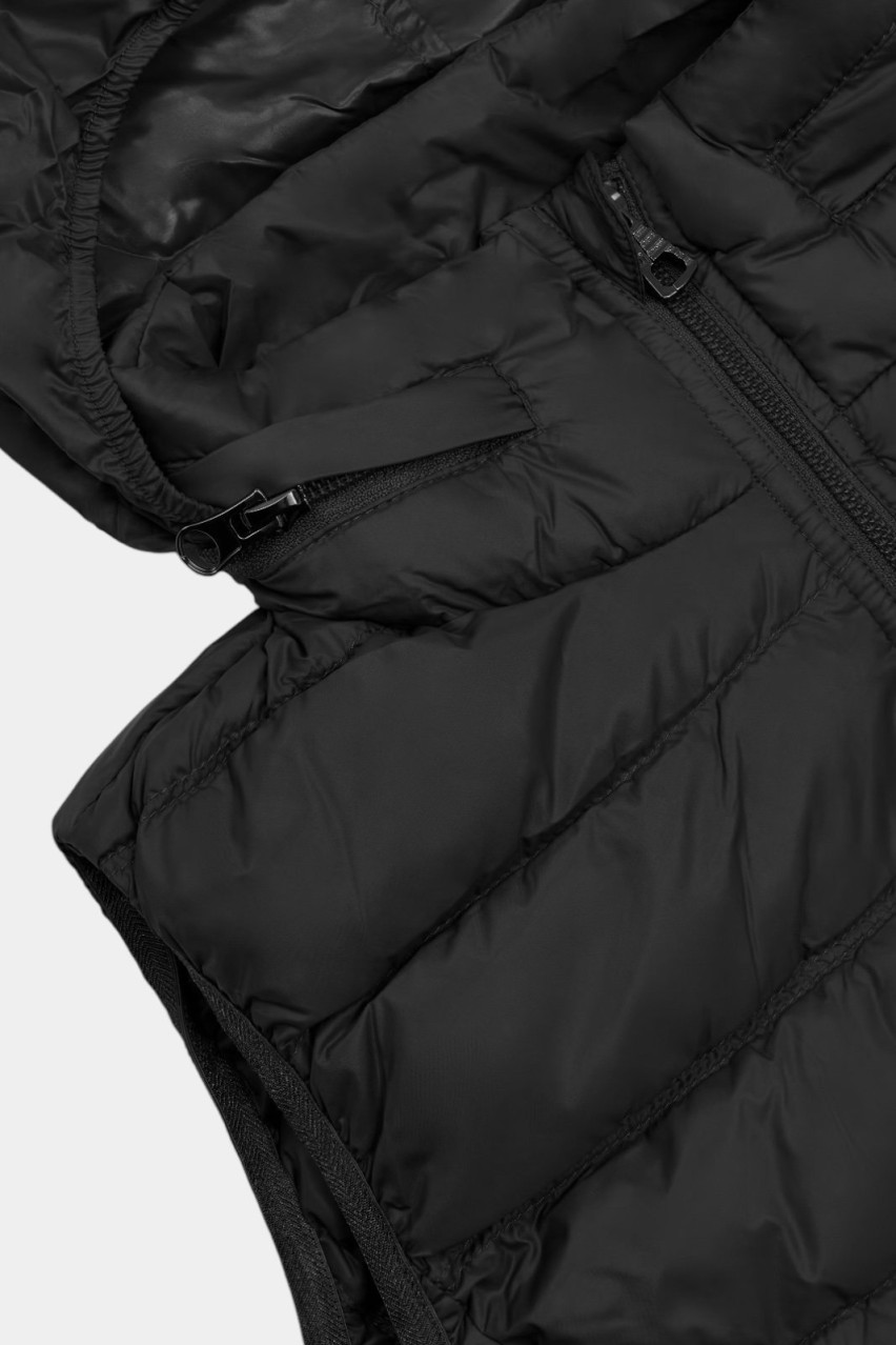 Черная стеганая пуховая жилетка Visibility с капюшоном 8NBQ02 BNGPZ 1200 EA7