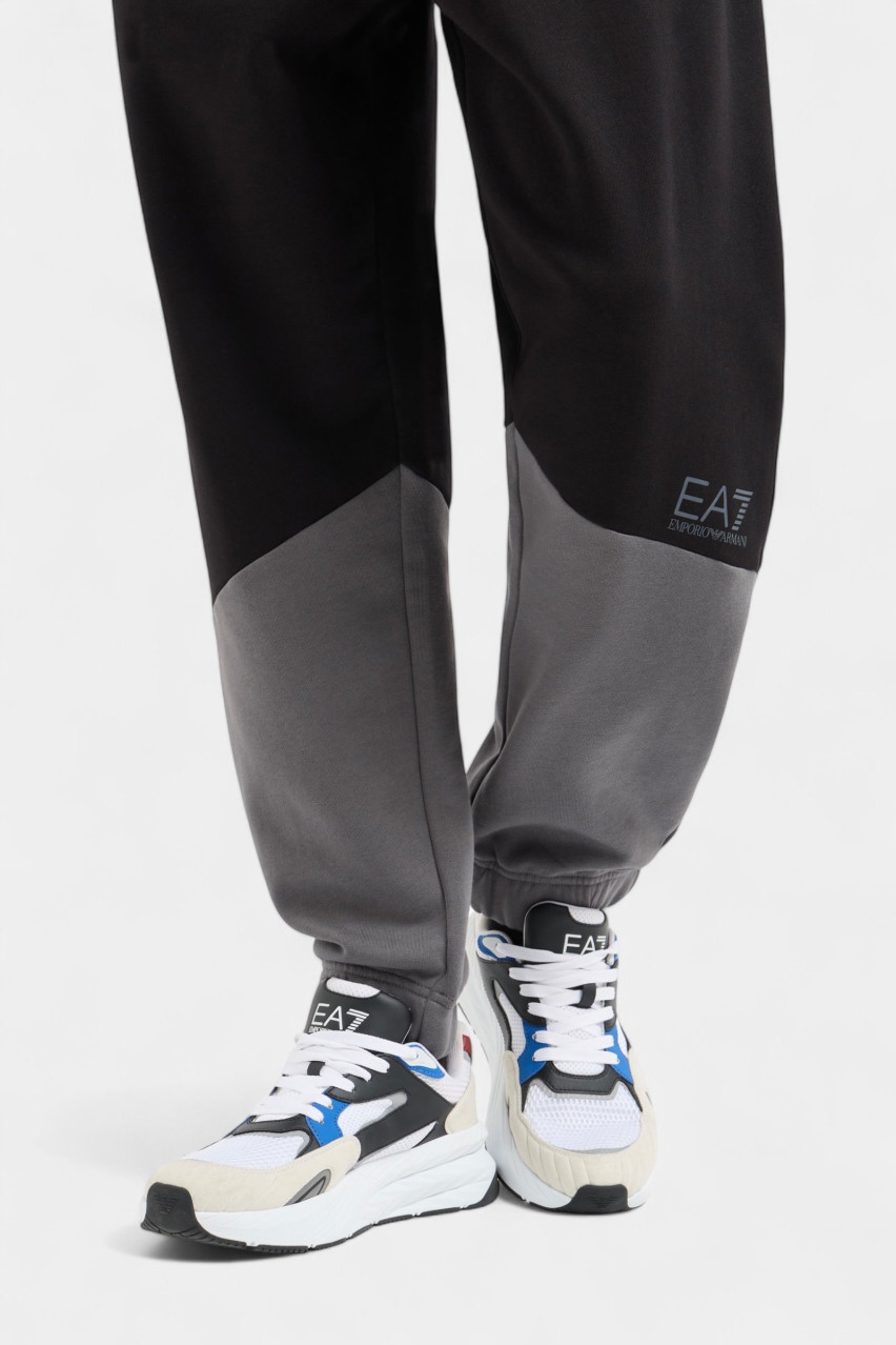 Чорно-сірий спортивний костюм Athletic Colour Block 6DPV59 PJVTZ 1200 EA7