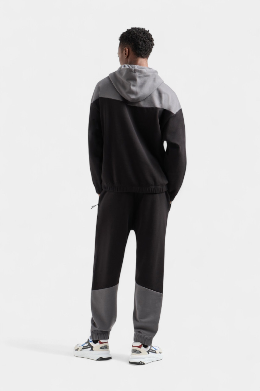 Чорно-сірий спортивний костюм Athletic Colour Block 6DPV59 PJVTZ 1200 EA7